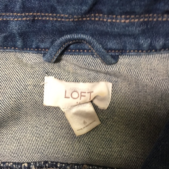 Loft Maxi Dress with Jean jacket. Sz small. - Picture 3 of 4